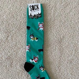 Sock It To Me french bulldog knee high socks